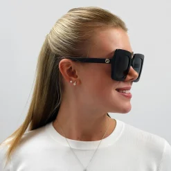 Gucci Gucci|Square^Sunglasses GG0328S 001 Black Grey Gradient