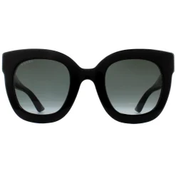 Gucci Square|Gucci^Sunglasses GG0208S 001 Black Grey Gradient