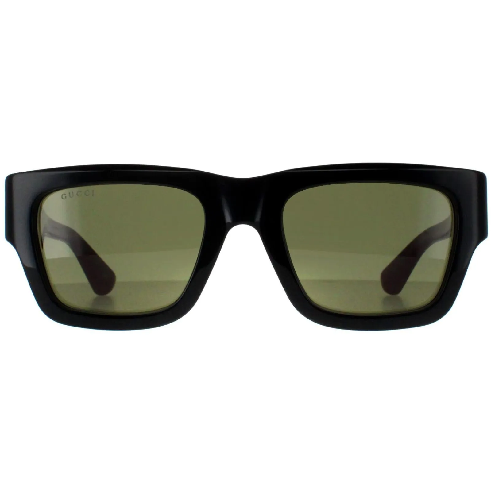 Gucci Gucci|Square^Sunglasses GG1668S 003 Black with Green and Red Green