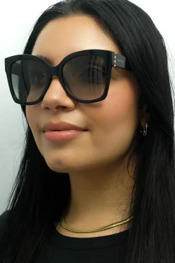 Gucci Gucci|Square^Sunglasses GG0459S 001 Black Grey Gradient