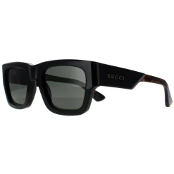 Gucci Gucci|Square^Sunglasses GG1668S 001 Black with Havana Grey