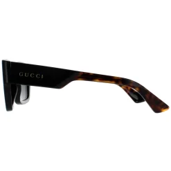 Gucci Gucci|Square^Sunglasses GG1668S 001 Black with Havana Grey