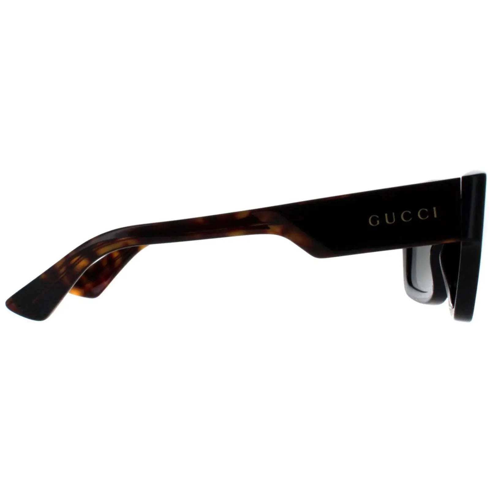 Gucci Gucci|Square^Sunglasses GG1668S 001 Black with Havana Grey