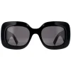 Gucci Gucci|Square^Sunglasses GG1695S 001 Black with Silver Grey