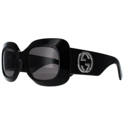 Gucci Gucci|Square^Sunglasses GG1695S 001 Black with Silver Grey