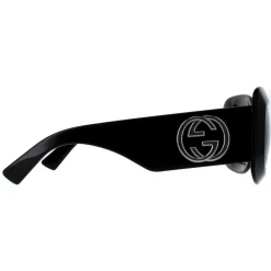 Gucci Gucci|Square^Sunglasses GG1695S 001 Black with Silver Grey