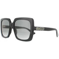 Gucci Square|Gucci^Sunglasses GG0418S 001 Black Grey Gradient