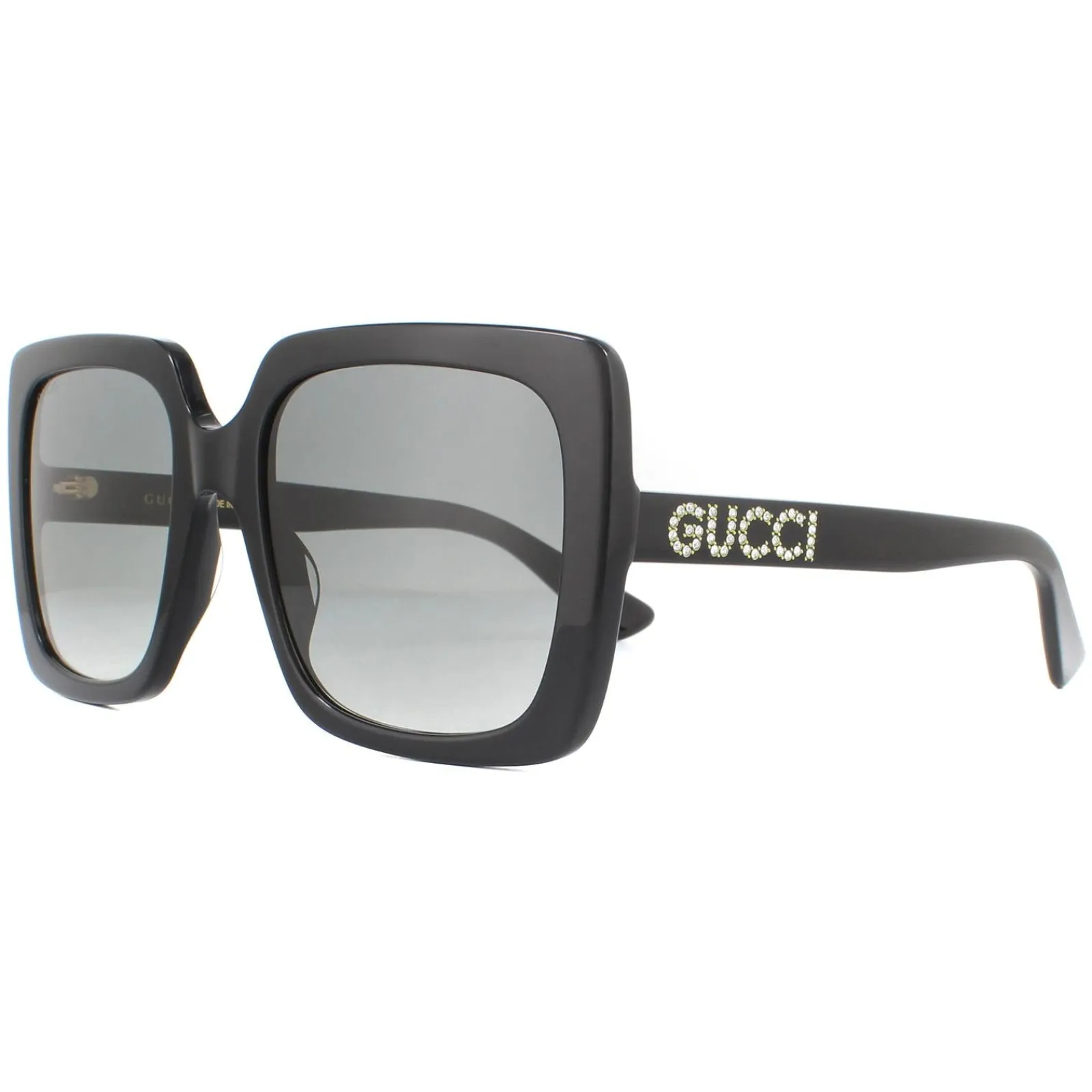 Gucci Square|Gucci^Sunglasses GG0418S 001 Black Grey Gradient