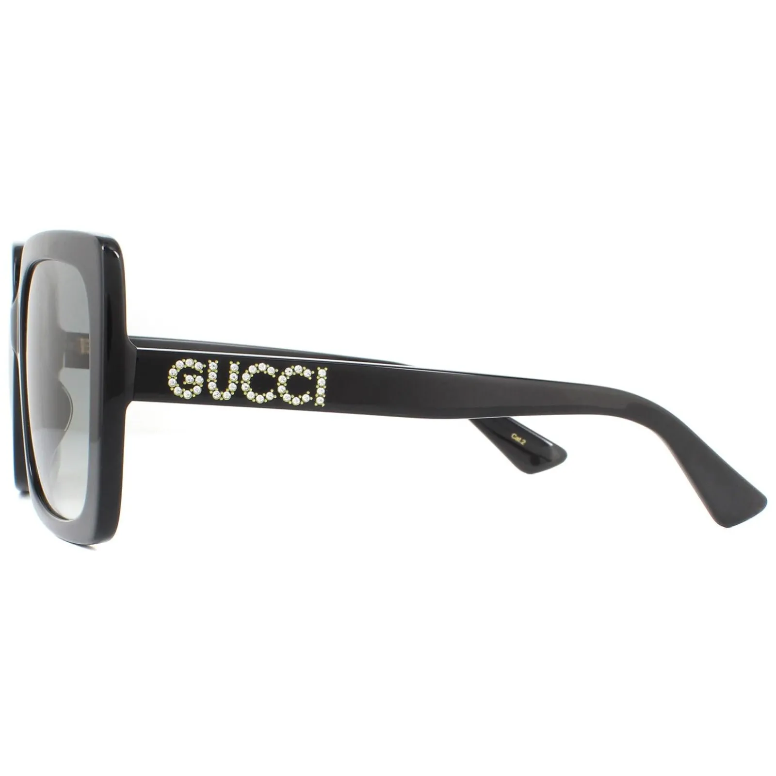 Gucci Square|Gucci^Sunglasses GG0418S 001 Black Grey Gradient