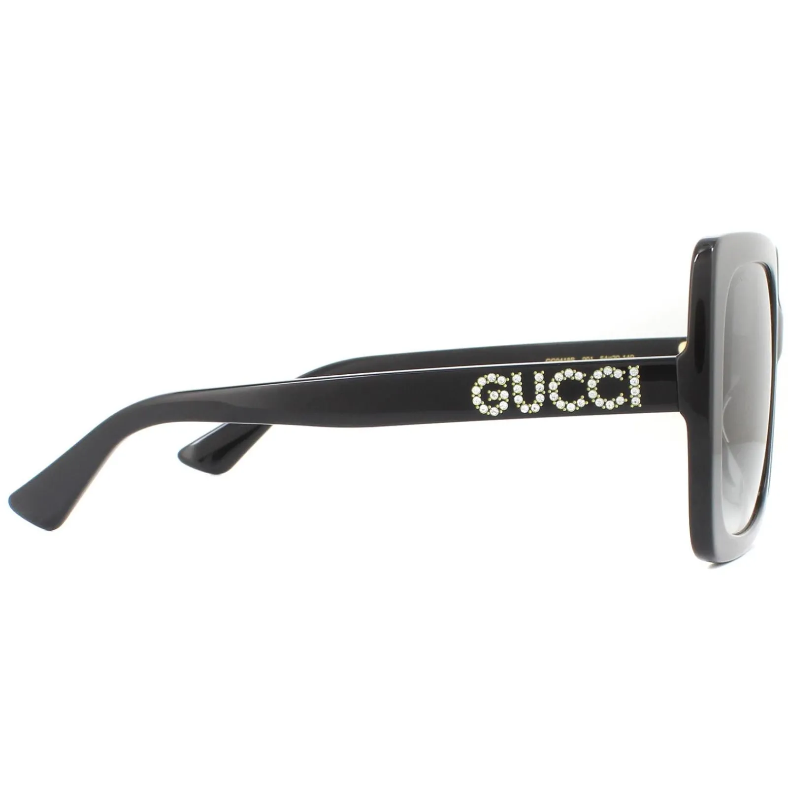 Gucci Square|Gucci^Sunglasses GG0418S 001 Black Grey Gradient