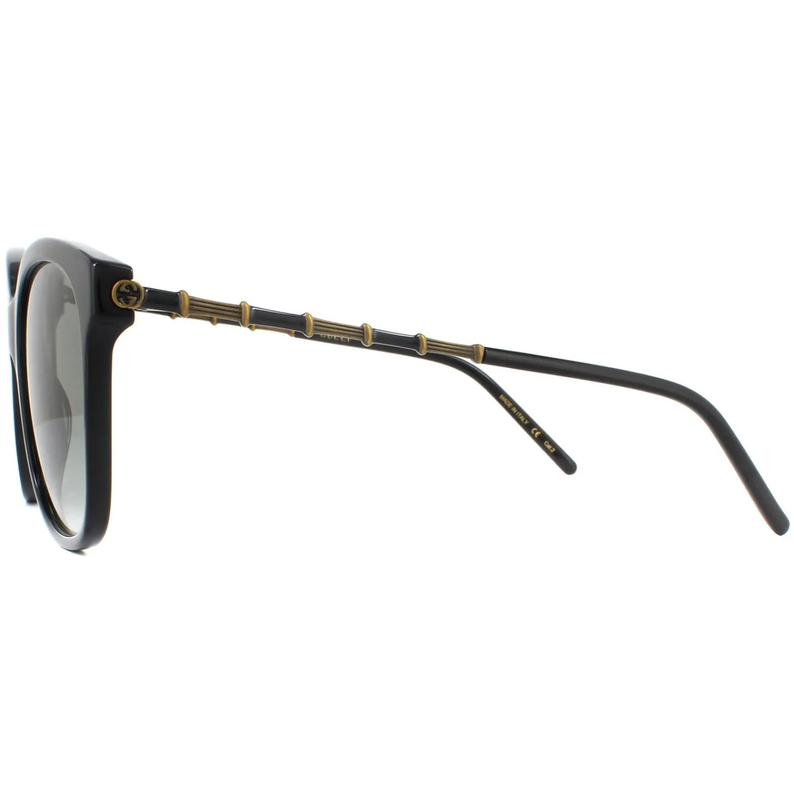 Gucci Gucci|Square^Sunglasses GG0654S 001 Black Grey Gradient