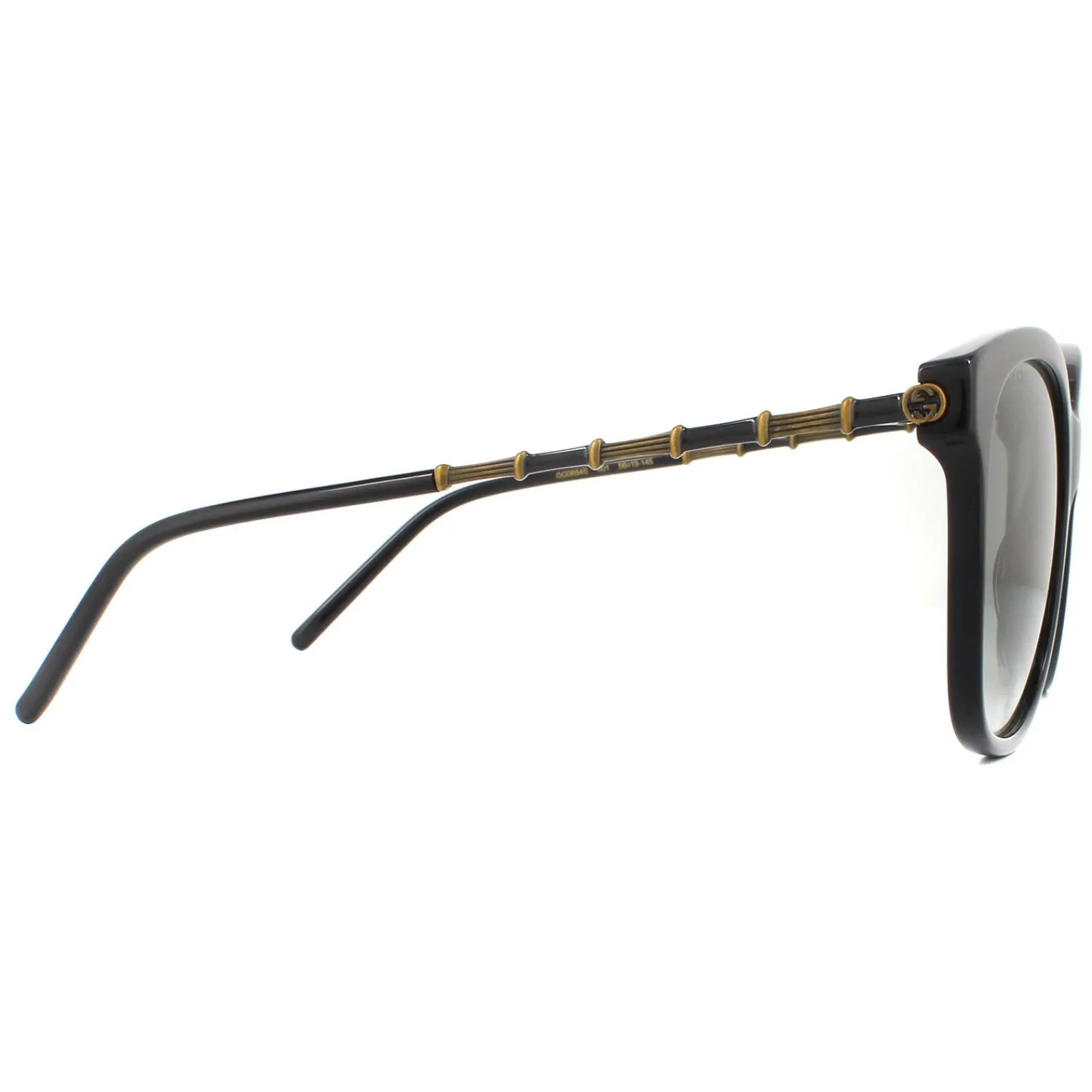 Gucci Gucci|Square^Sunglasses GG0654S 001 Black Grey Gradient
