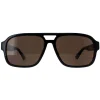 Gucci Gucci|Aviator^Sunglasses GG1342S 002 Black Brown Polarised