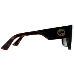 Gucci Square|Gucci^Sunglasses GG1663S 001 Black with Havana Grey