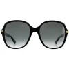Gucci Gucci|Square^Sunglasses GG0092S 001 Black Grey Gradient