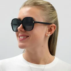 Gucci Gucci|Square^Sunglasses GG0092S 001 Black Grey Gradient