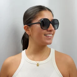 Gucci Gucci|Square^Sunglasses GG0092S 001 Black Grey Gradient