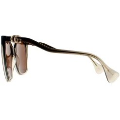 Gucci Rectangle^Sunglasses GG1010S 002 Brown Brown