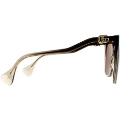 Gucci Rectangle^Sunglasses GG1010S 002 Brown Brown
