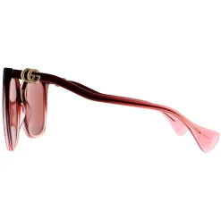 Gucci Gucci|Rectangle^Sunglasses GG1010S 004 Burgundy Red