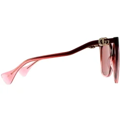 Gucci Gucci|Rectangle^Sunglasses GG1010S 004 Burgundy Red