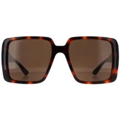 Gucci Gucci|Square^Sunglasses GG1692S 002 Dark Havana with Gold Dark Brown