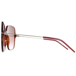 Gucci Square|Gucci^Sunglasses GG1267S 002 Dark Havana Brown Gradient