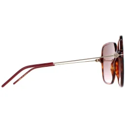 Gucci Square|Gucci^Sunglasses GG1267S 002 Dark Havana Brown Gradient