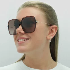 Gucci Square|Gucci^Sunglasses GG1267S 002 Dark Havana Brown Gradient