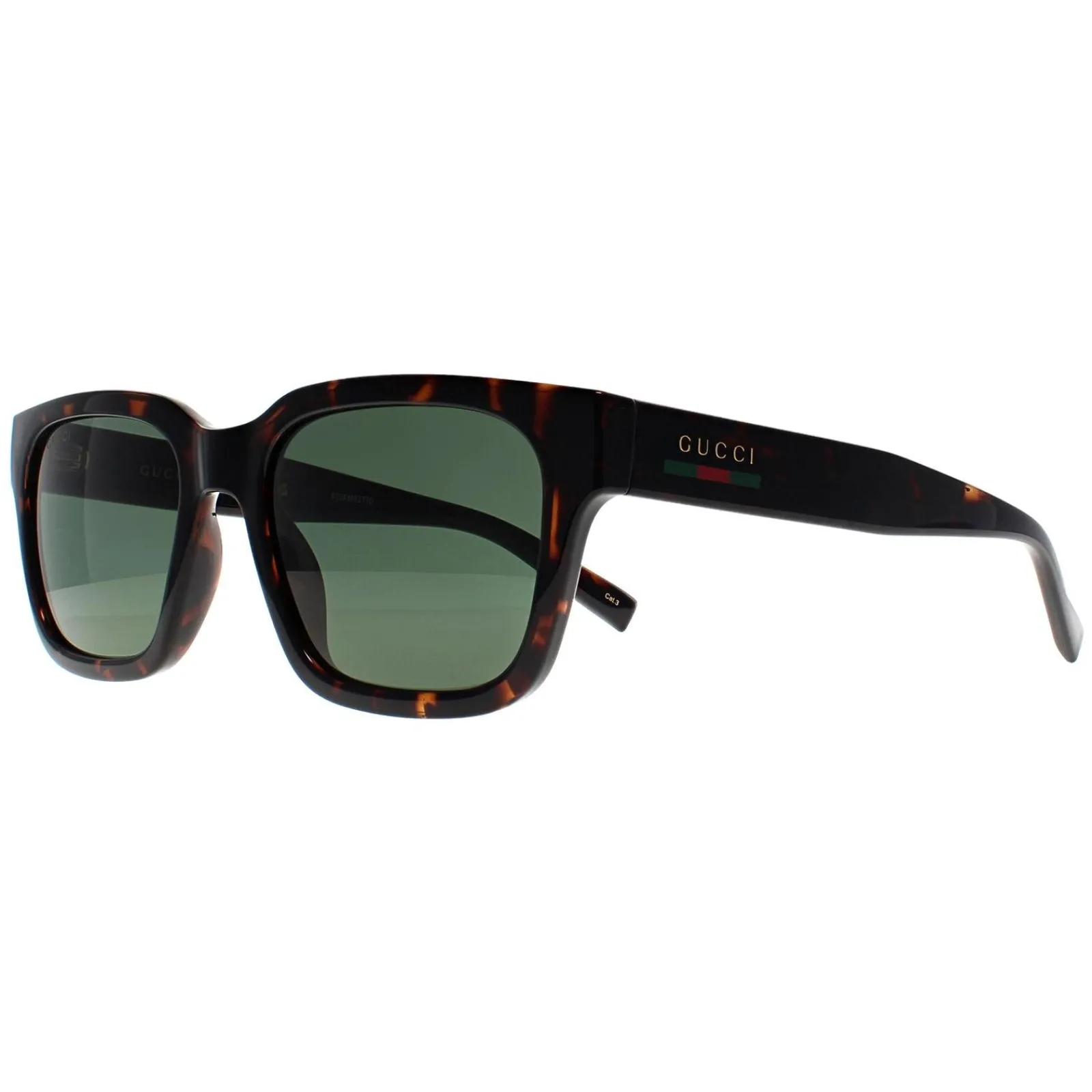 Gucci Gucci|Square^Sunglasses GG1857S 002 Dark Havana Green