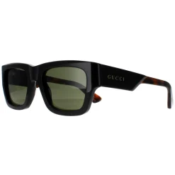 Gucci Gucci|Square^Sunglasses GG1668S 004 Dark Brown with Havana Green