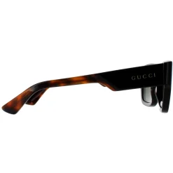Gucci Gucci|Square^Sunglasses GG1668S 004 Dark Brown with Havana Green