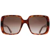 Gucci Gucci^Sunglasses GG0632S 002 Dark Havana Brown Gradient
