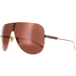 Gucci Gucci|Shield^Sunglasses GG1436S 003 Gold Red