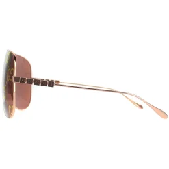 Gucci Gucci|Shield^Sunglasses GG1436S 003 Gold Red
