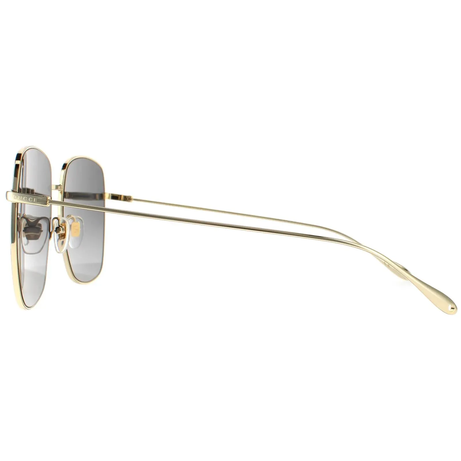 Gucci Rectangle^Sunglasses GG1031S 001 Gold Grey