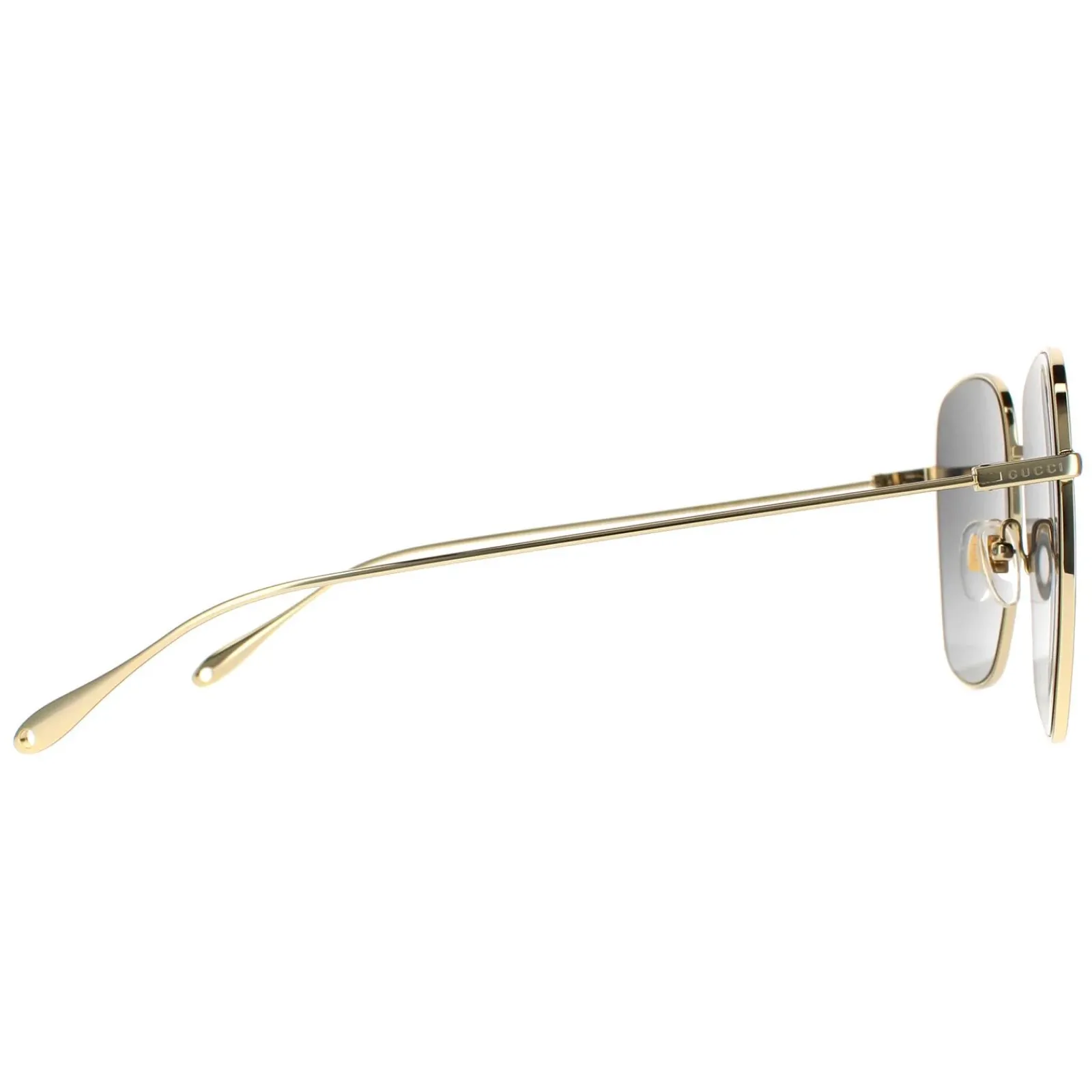 Gucci Rectangle^Sunglasses GG1031S 001 Gold Grey