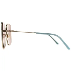 Gucci Square|Gucci^Sunglasses GG0443S 002 Gold Brown