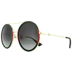 Gucci Gucci|Gucci^Sunglasses GG0061S 003 Gold Green and Red Green Gradient