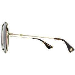 Gucci Gucci|Gucci^Sunglasses GG0061S 003 Gold Green and Red Green Gradient