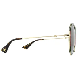 Gucci Gucci|Gucci^Sunglasses GG0061S 003 Gold Green and Red Green Gradient