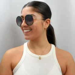 Gucci Gucci|Gucci^Sunglasses GG0061S 003 Gold Green and Red Green Gradient