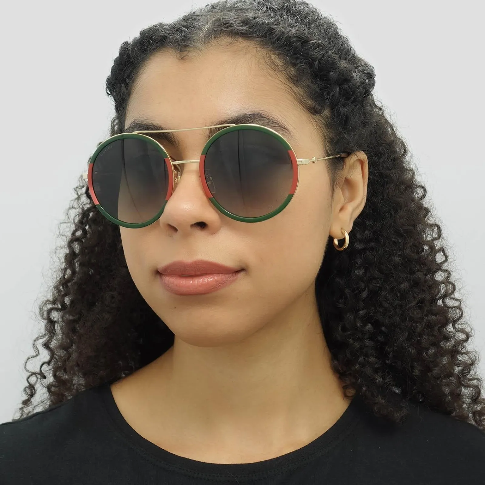 Gucci Gucci|Gucci^Sunglasses GG0061S 003 Gold Green and Red Green Gradient