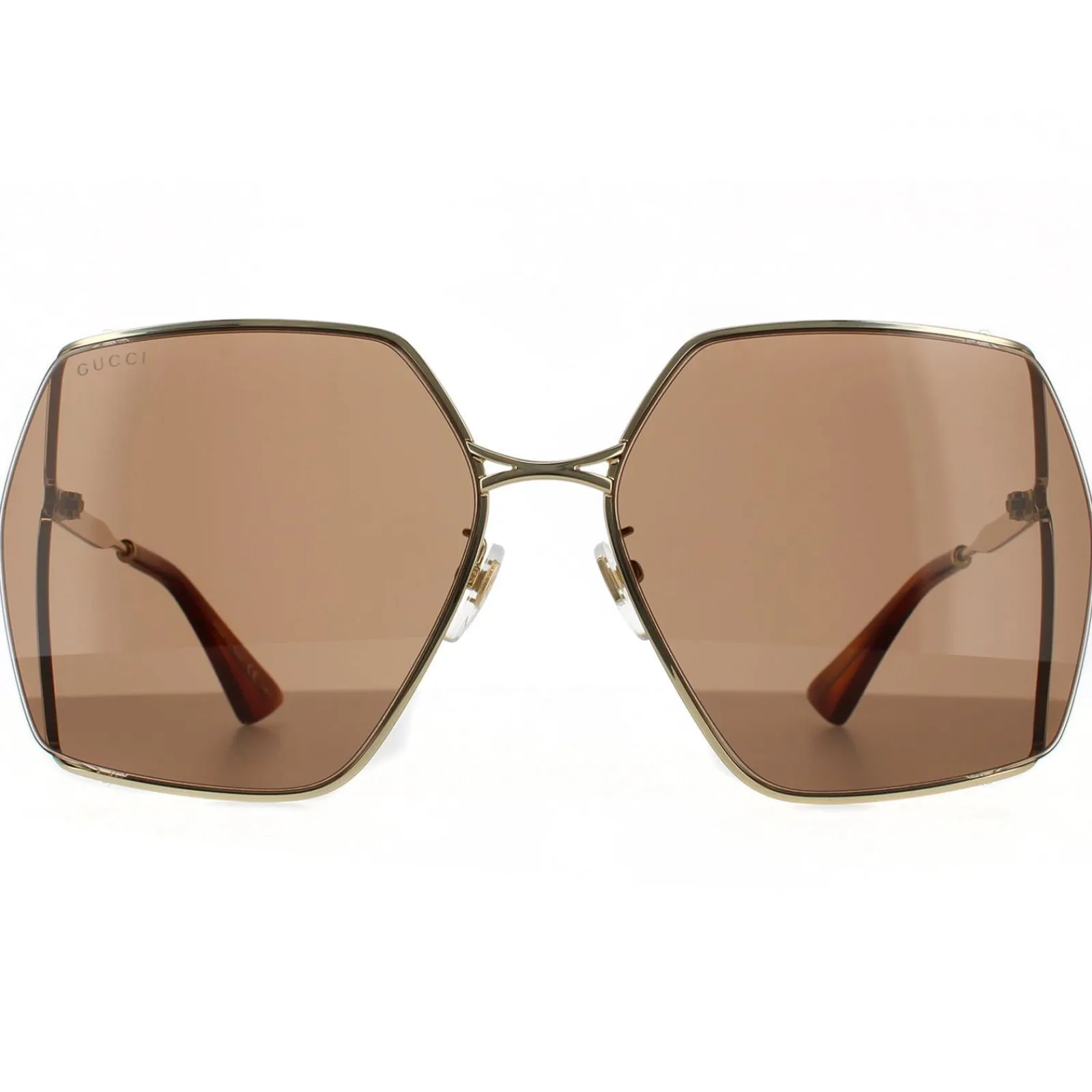 Gucci Gucci|Square^Sunglasses GG0817S 002 Gold Brown