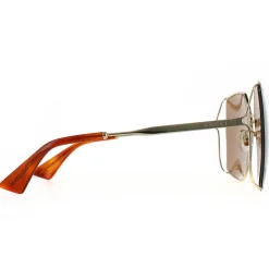 Gucci Gucci|Square^Sunglasses GG0817S 002 Gold Brown