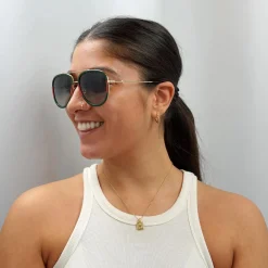 Gucci Gucci|Aviator^Sunglasses GG0062S 003 Gold Green Red Green Gradient