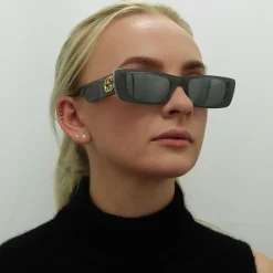 Gucci Gucci|Rectangle^Sunglasses GG0516S 002 Grey Silver