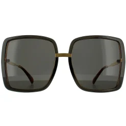 Gucci Gucci|Square^Sunglasses GG0903S 001 Grey Crystal and Gold Grey