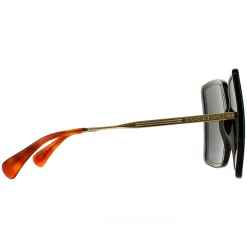 Gucci Gucci|Square^Sunglasses GG0903S 001 Grey Crystal and Gold Grey