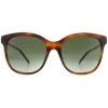Gucci Gucci|Square^Sunglasses GG0654S 002 Havana Green Gradient